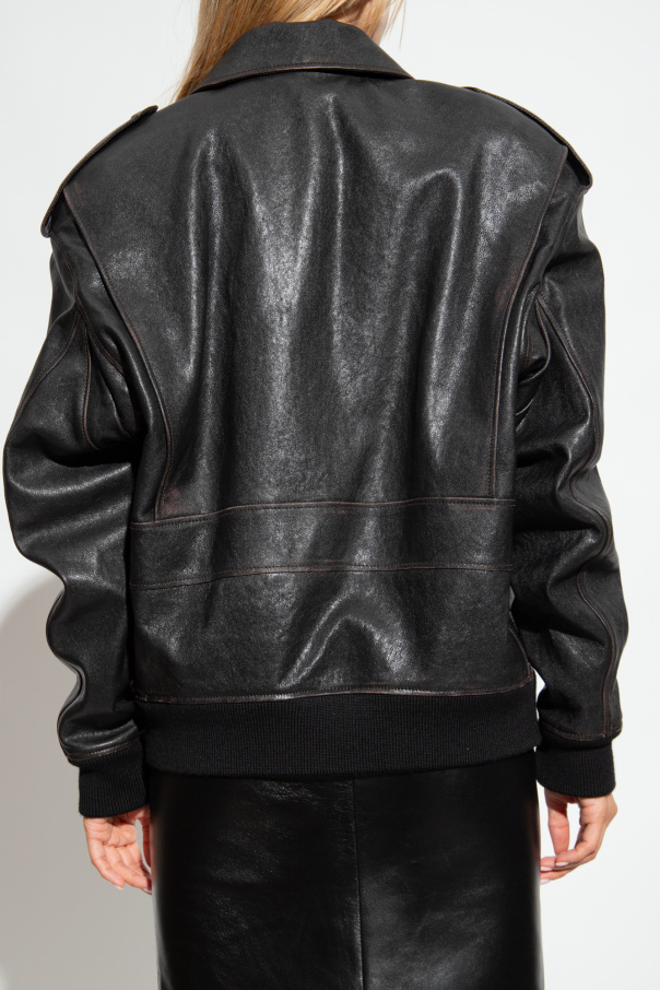 Extremely rare YSL Rive Gauche leather Jacket 36 | eBay